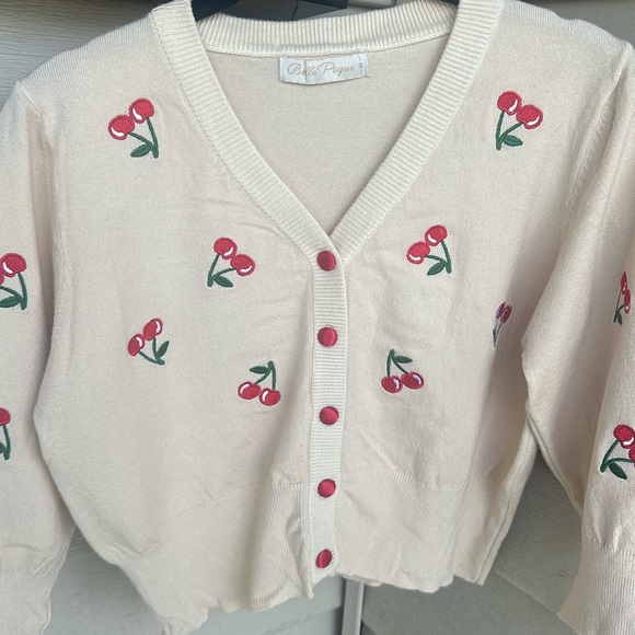 Women's Belle Poque Cardigan Sweater, Size Medium - Picture 5 of 11